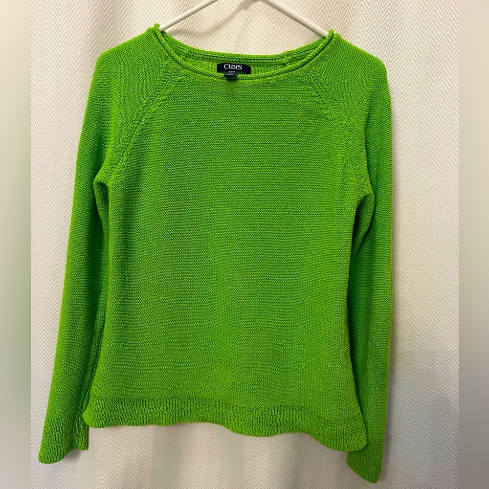 Chaps Women’s M Green Sweater